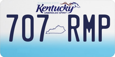 KY license plate 707RMP