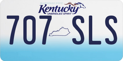KY license plate 707SLS