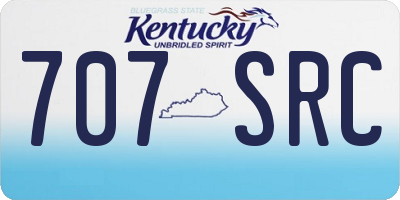 KY license plate 707SRC