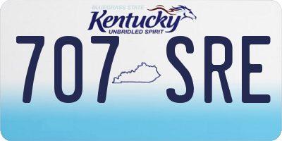 KY license plate 707SRE