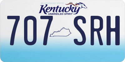KY license plate 707SRH