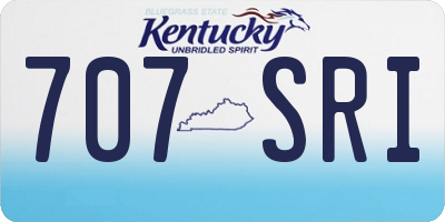 KY license plate 707SRI