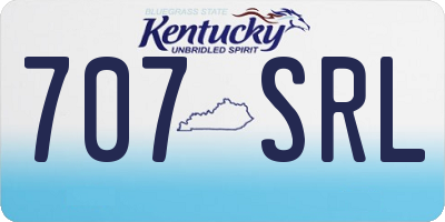 KY license plate 707SRL