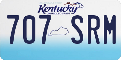 KY license plate 707SRM