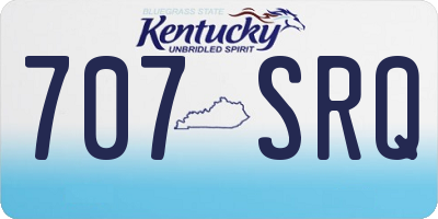 KY license plate 707SRQ