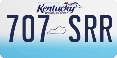 KY license plate 707SRR