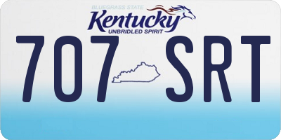 KY license plate 707SRT