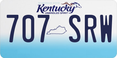 KY license plate 707SRW