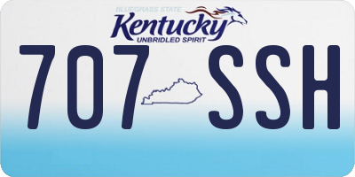KY license plate 707SSH