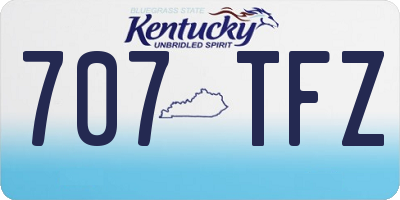 KY license plate 707TFZ