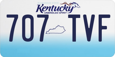 KY license plate 707TVF