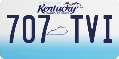 KY license plate 707TVI