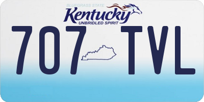 KY license plate 707TVL