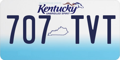 KY license plate 707TVT