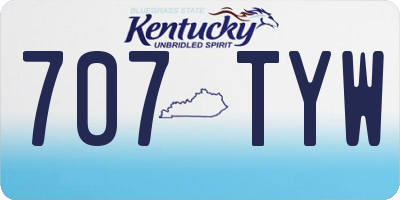 KY license plate 707TYW