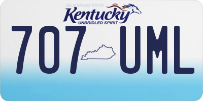 KY license plate 707UML