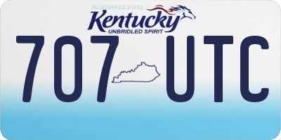 KY license plate 707UTC