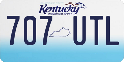 KY license plate 707UTL