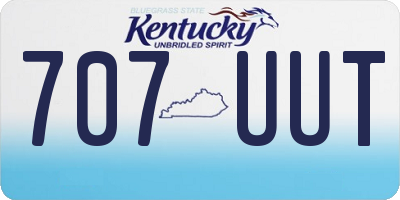 KY license plate 707UUT
