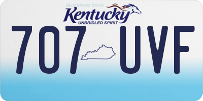 KY license plate 707UVF