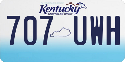 KY license plate 707UWH