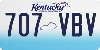 KY license plate 707VBV