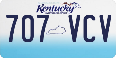 KY license plate 707VCV