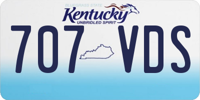 KY license plate 707VDS