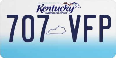 KY license plate 707VFP