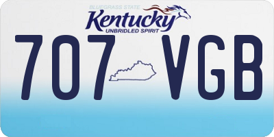 KY license plate 707VGB