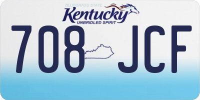 KY license plate 708JCF