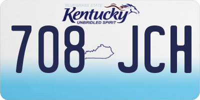 KY license plate 708JCH