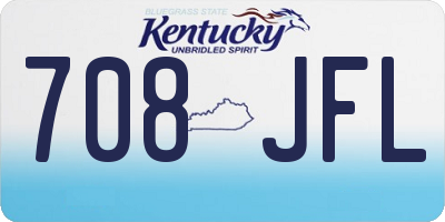KY license plate 708JFL