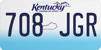 KY license plate 708JGR