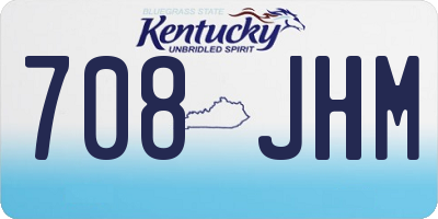 KY license plate 708JHM