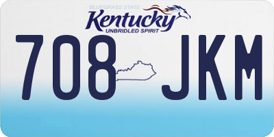 KY license plate 708JKM