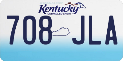 KY license plate 708JLA