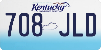 KY license plate 708JLD