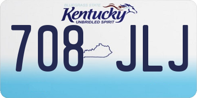 KY license plate 708JLJ
