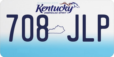 KY license plate 708JLP