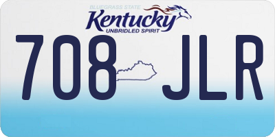 KY license plate 708JLR