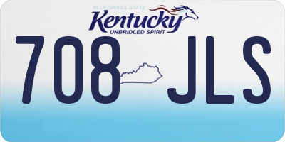 KY license plate 708JLS