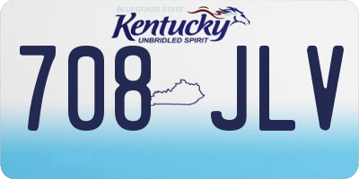 KY license plate 708JLV