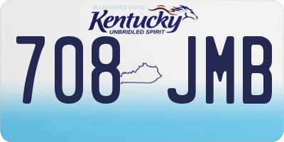 KY license plate 708JMB