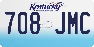 KY license plate 708JMC