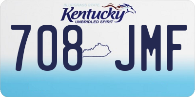 KY license plate 708JMF