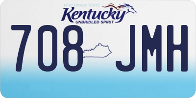 KY license plate 708JMH