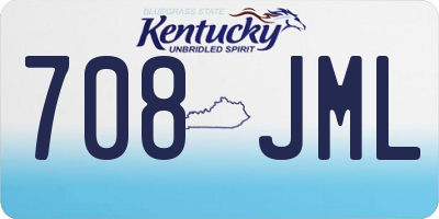 KY license plate 708JML