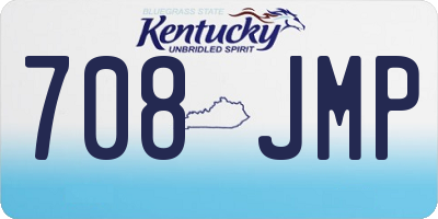 KY license plate 708JMP