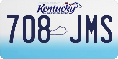KY license plate 708JMS